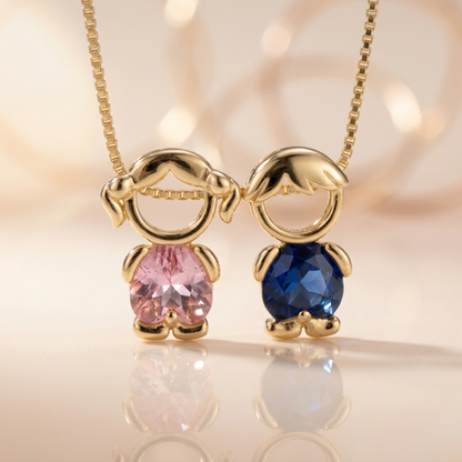 Collar LUZ HIJOS — El amor de tu vida siempre en tu pecho