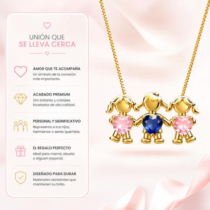 Collar LUZ HIJOS — El amor de tu vida siempre en tu pecho